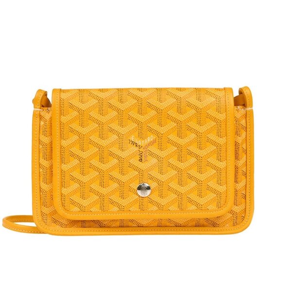 Goyard Yellow Plumet Shoulder Bag Pochette Wallet ADM020196 186129 - Picture 1 of 10